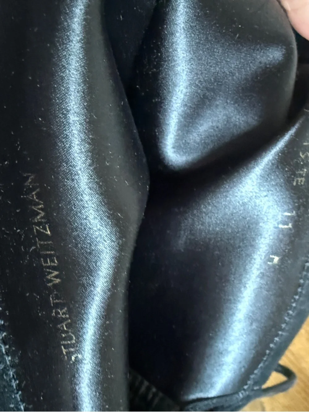 Stuart Weitzman Black Over-the-Knee TIELAND OVER-THE-KNEE BOOT Sz 11